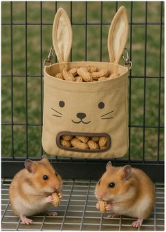 Bag Feeder Seilgín Le Aghaidh Coinín – Spraoi agus Éasca le haghaidh Bheith Ag Ithe