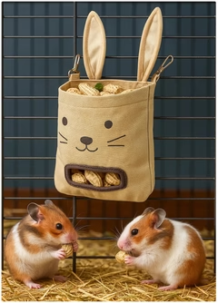 Bag Feeder Seilgín Le Aghaidh Coinín – Spraoi agus Éasca le haghaidh Bheith Ag Ithe