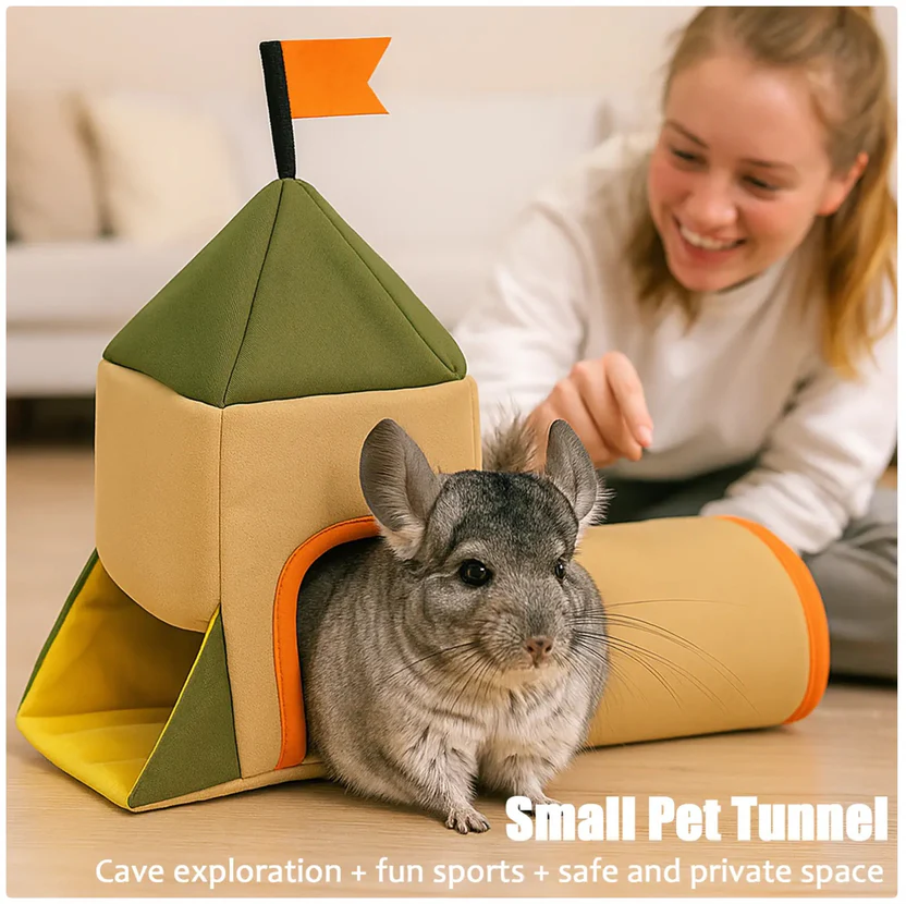 Tollán Caisleáin Álainn do Pheataí Beaga – Foirfe do Mhuca Guine agus Ainmhithe Beaga Eile